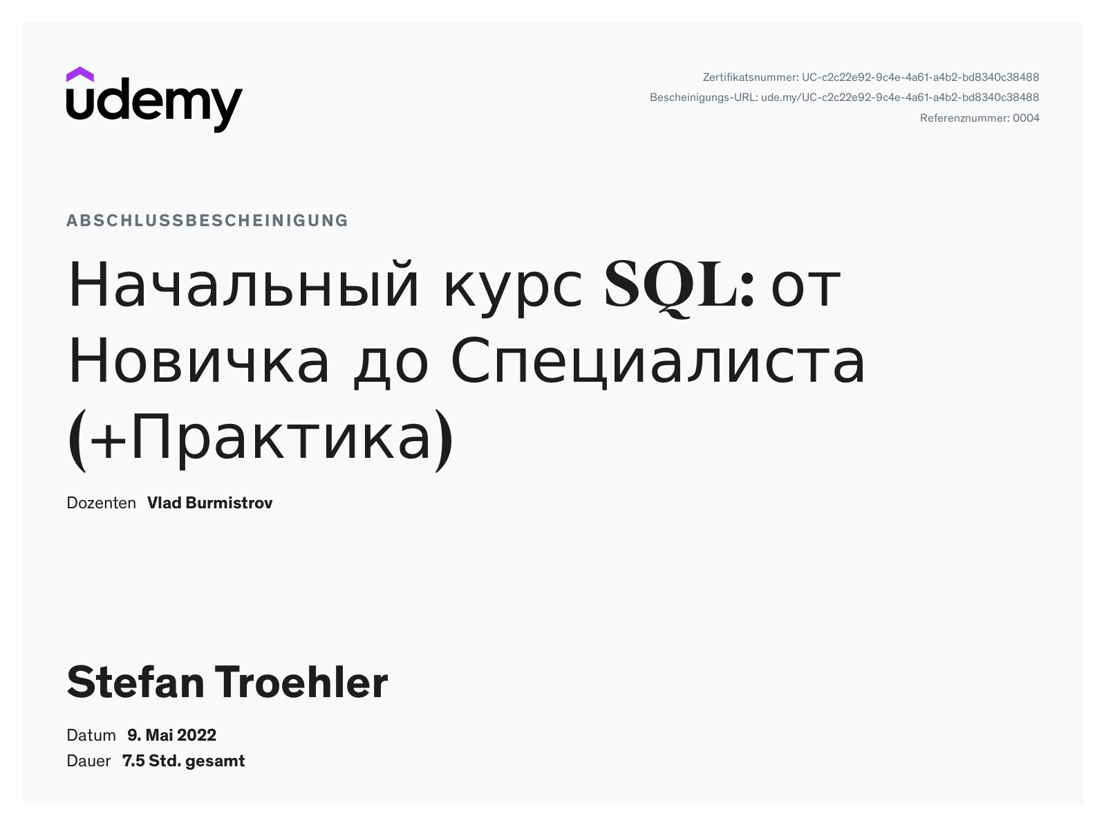 Certificate 26